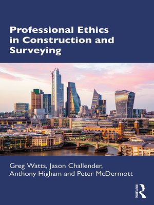 cover image of Professional Ethics in Construction and Surveying
